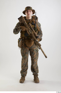 Photos Casey Schneider Paratrooper with gun holding gun standing whole…